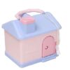 Kids Bank for Kids, House Shape Piggy Bank with Locks, Hut Shaped Coin Box, Money Box, Coin Bank with Lock and Key for Kids